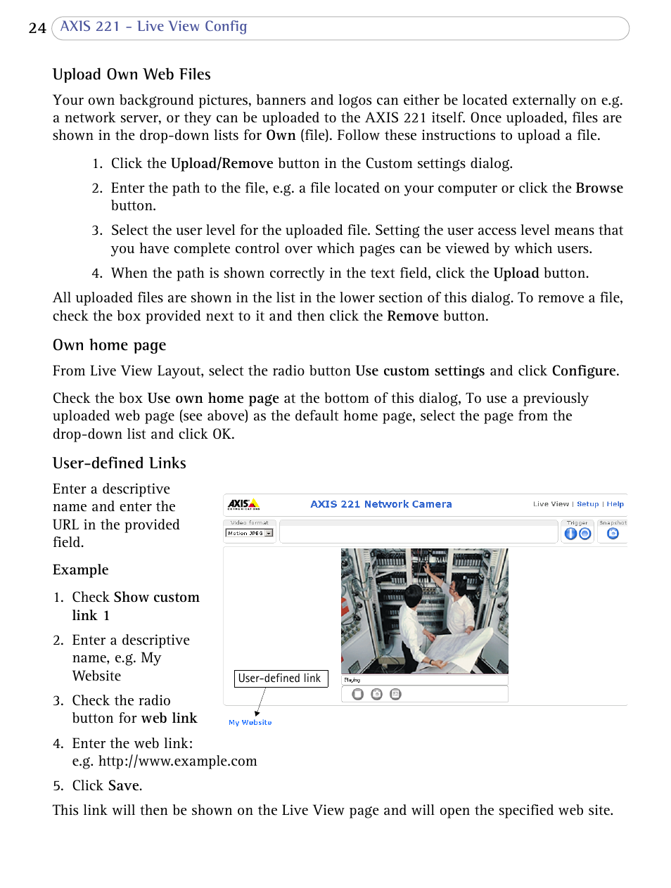 Axis Communications AXIS 221 User Manual | Page 24 / 64