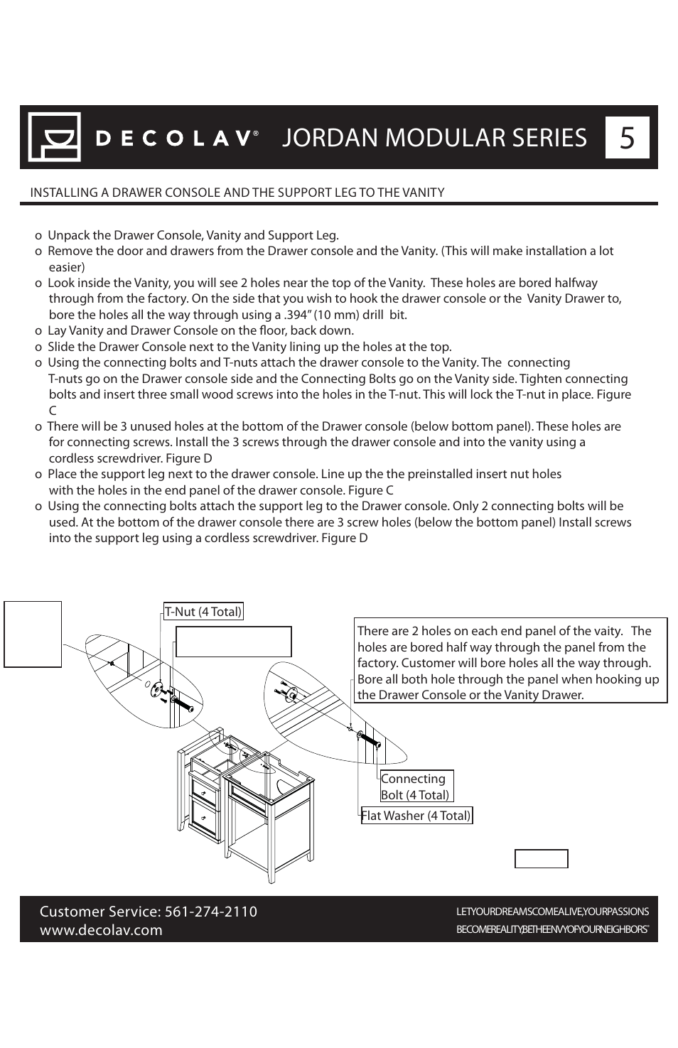 Jordan modular series | Decolav 5246 User Manual | Page 5 / 11