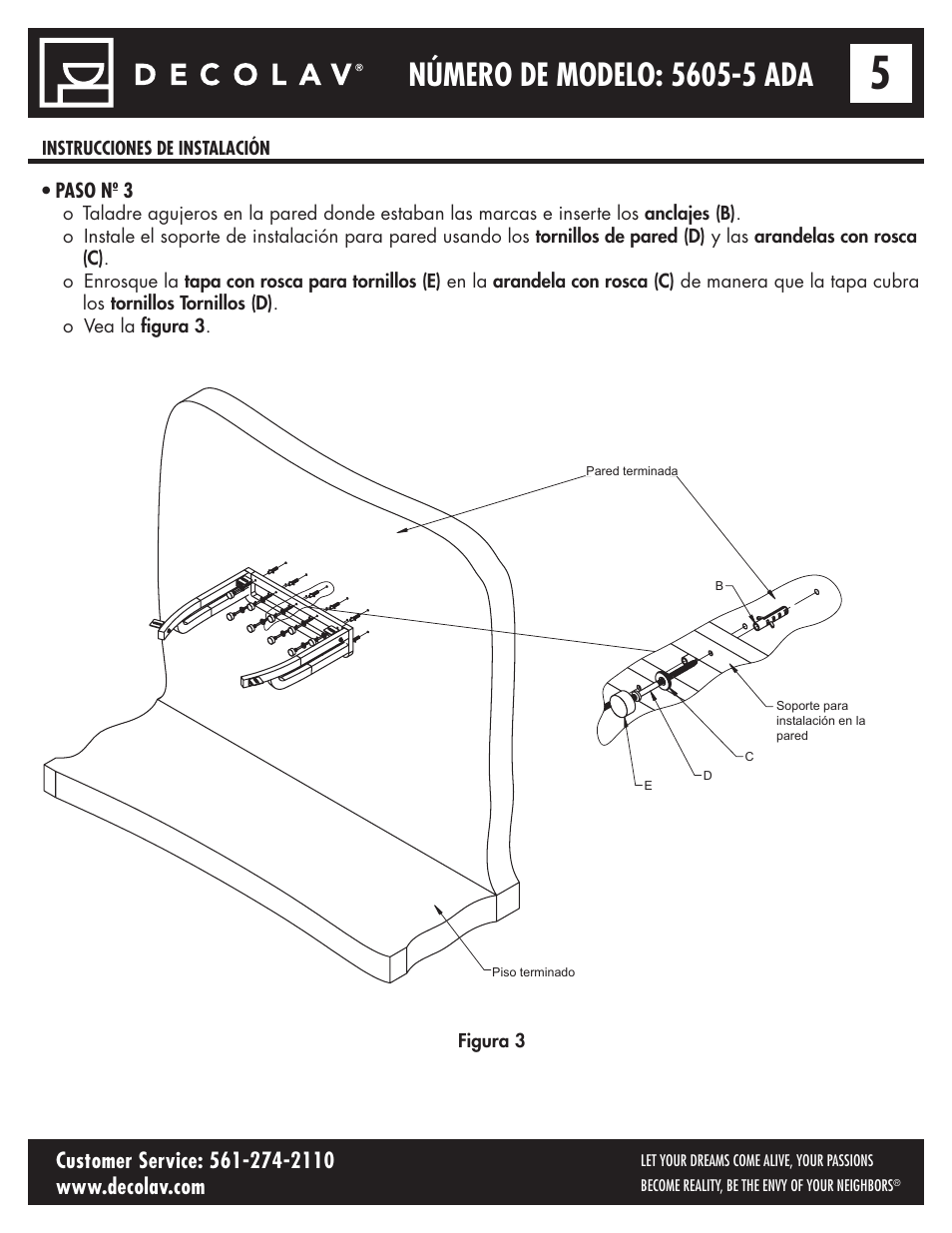 Decolav 5605-5 User Manual | Page 27 / 33