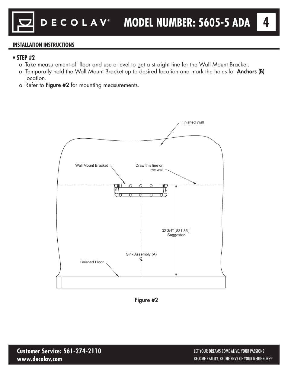 Decolav 5605-5 User Manual | Page 4 / 33