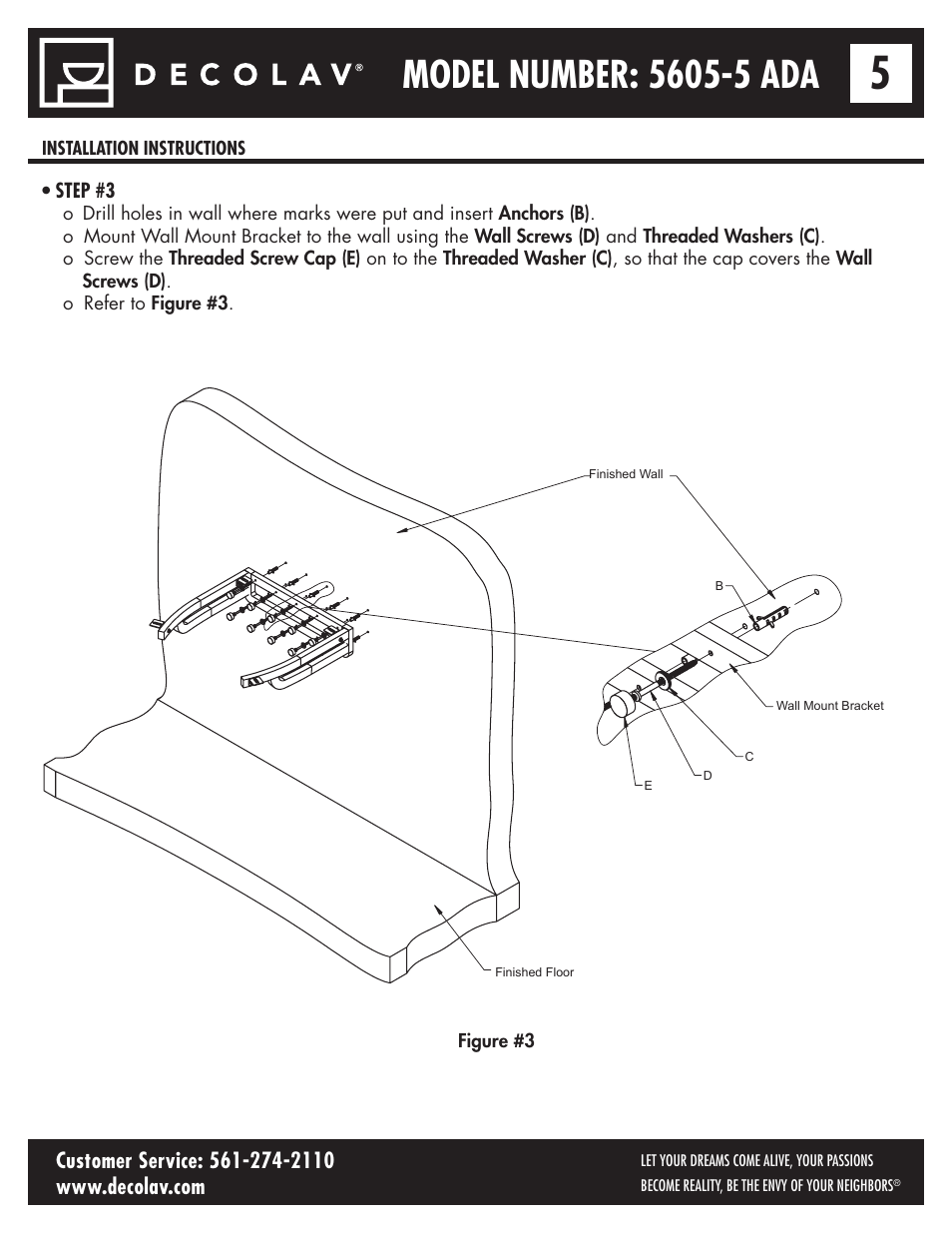 Decolav 5605-5 User Manual | Page 5 / 33