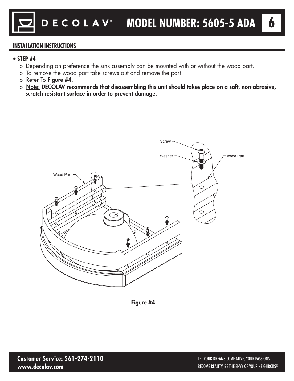 Decolav 5605-5 User Manual | Page 6 / 33