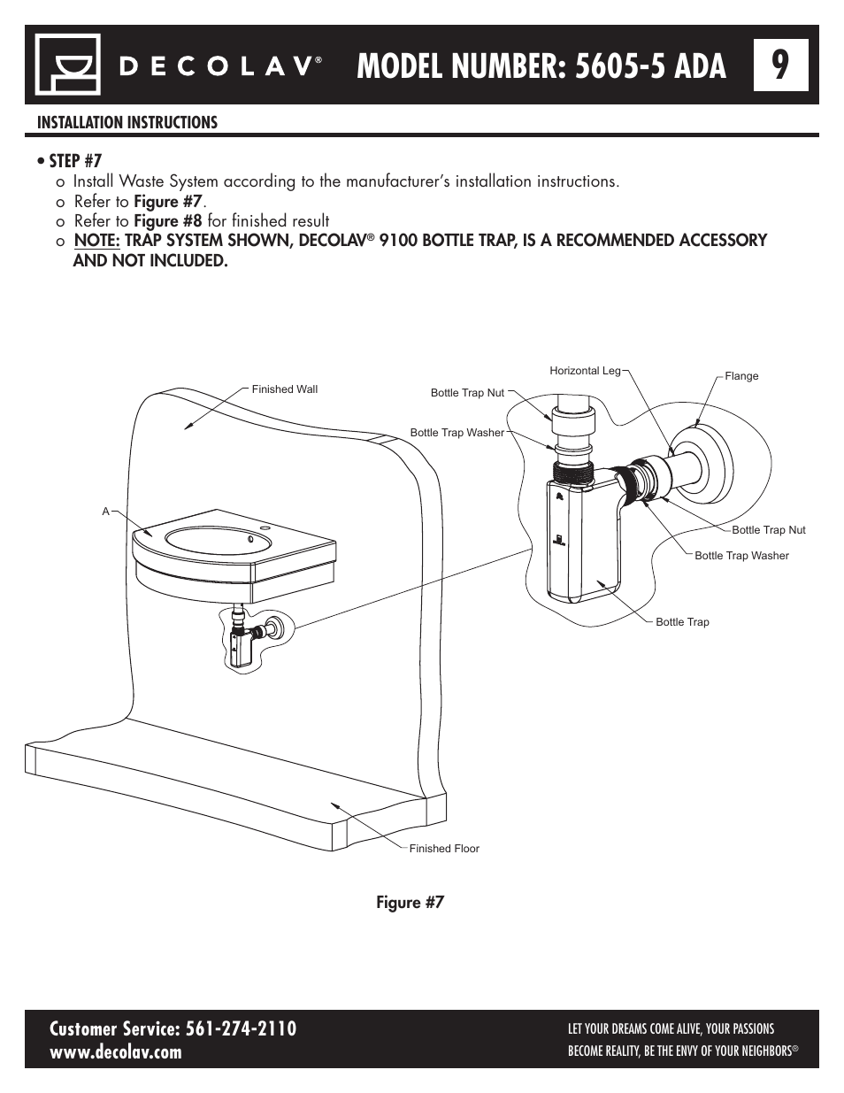 Decolav 5605-5 User Manual | Page 9 / 33