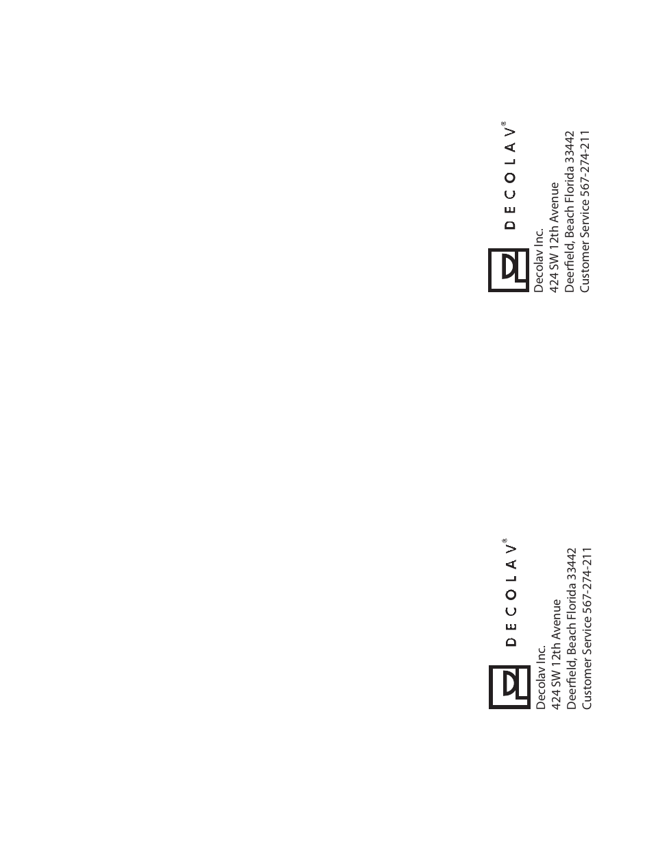 Decolav 9031 User Manual | 4 pages