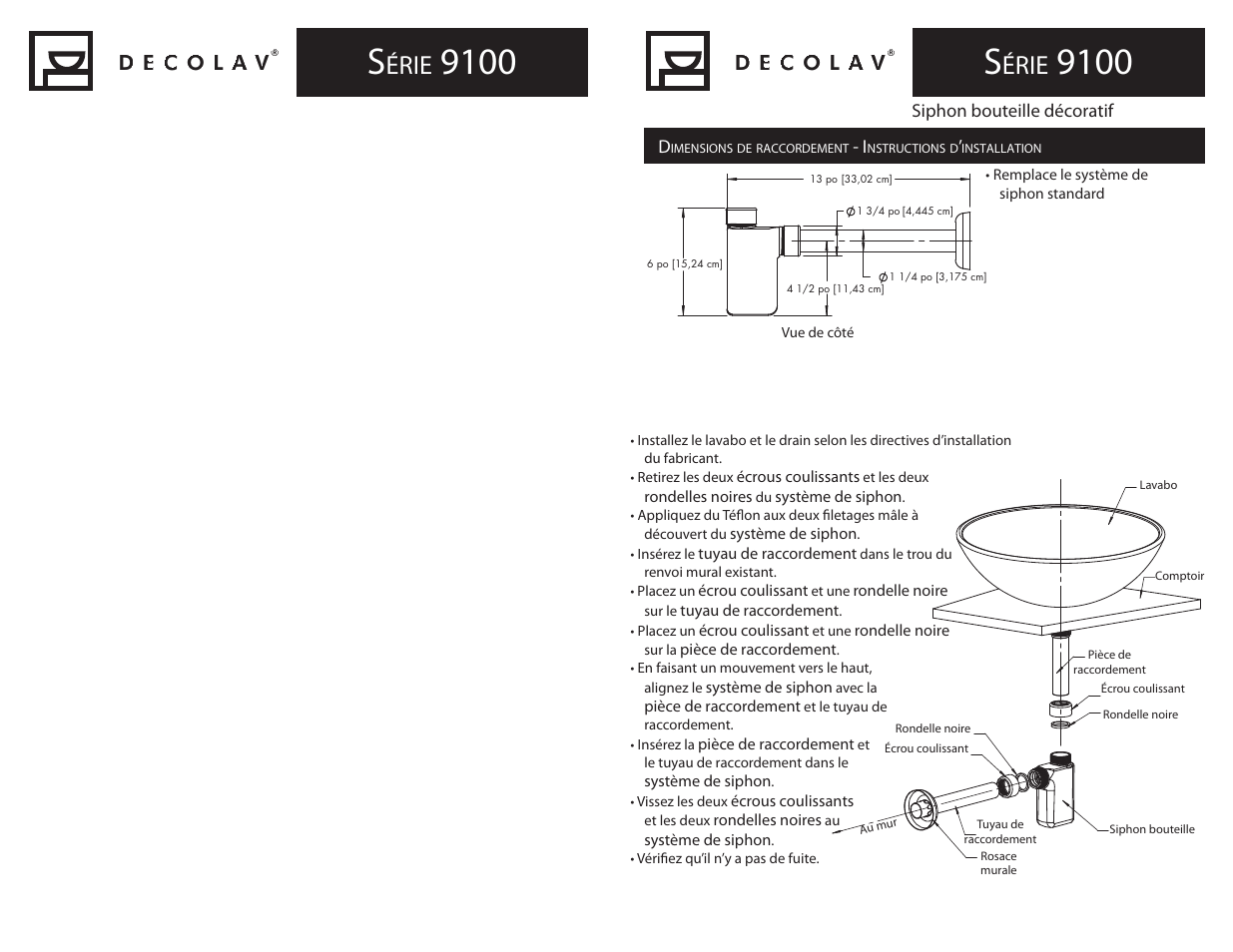 Érie | Decolav 9100 User Manual | Page 4 / 4