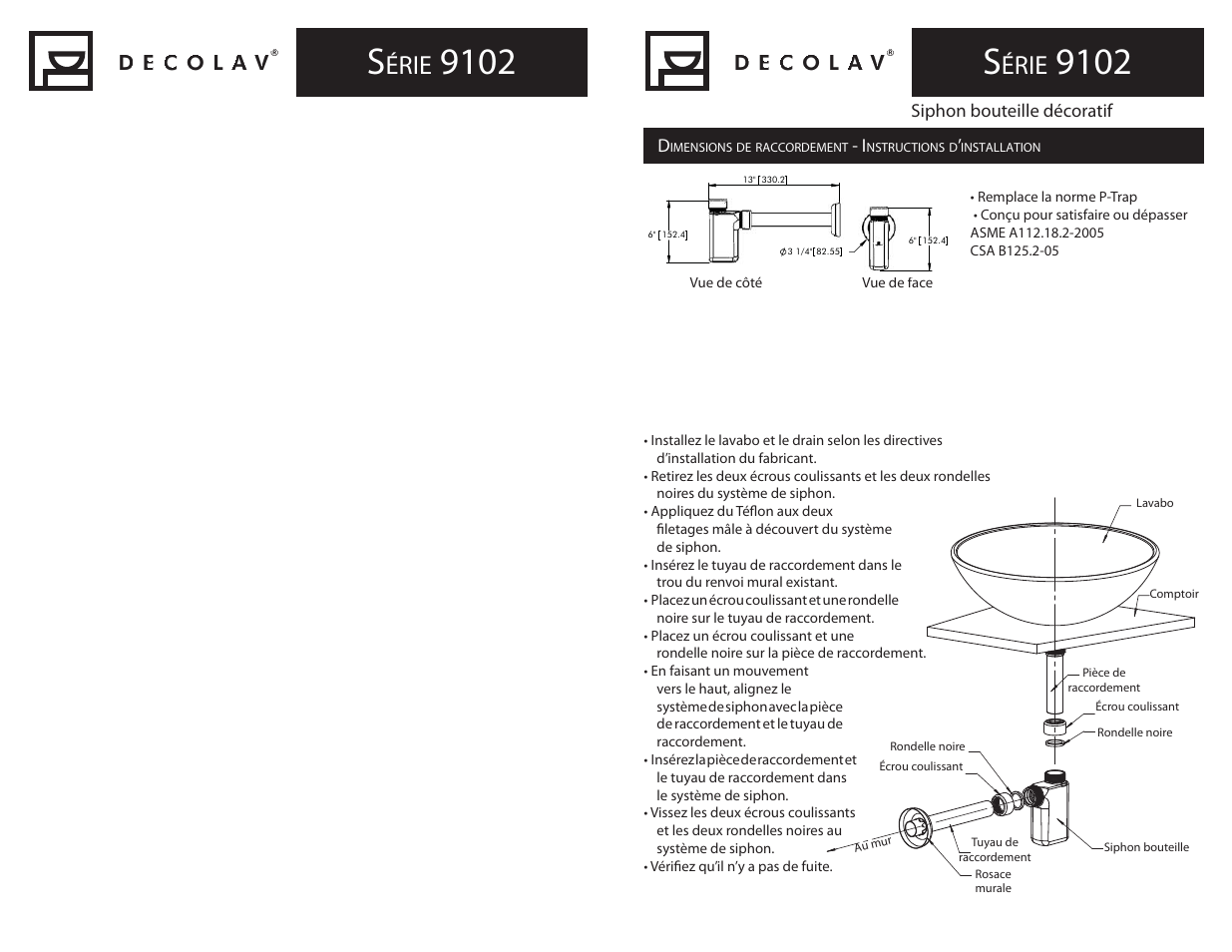 Érie | Decolav 9102 User Manual | Page 4 / 4