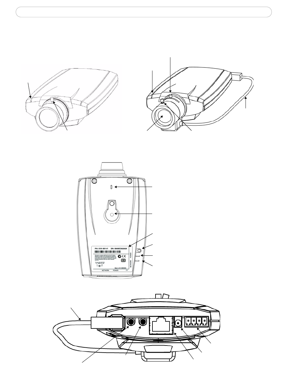 Overview, Rear panel | Axis Communications 210A User Manual | Page 7 / 66