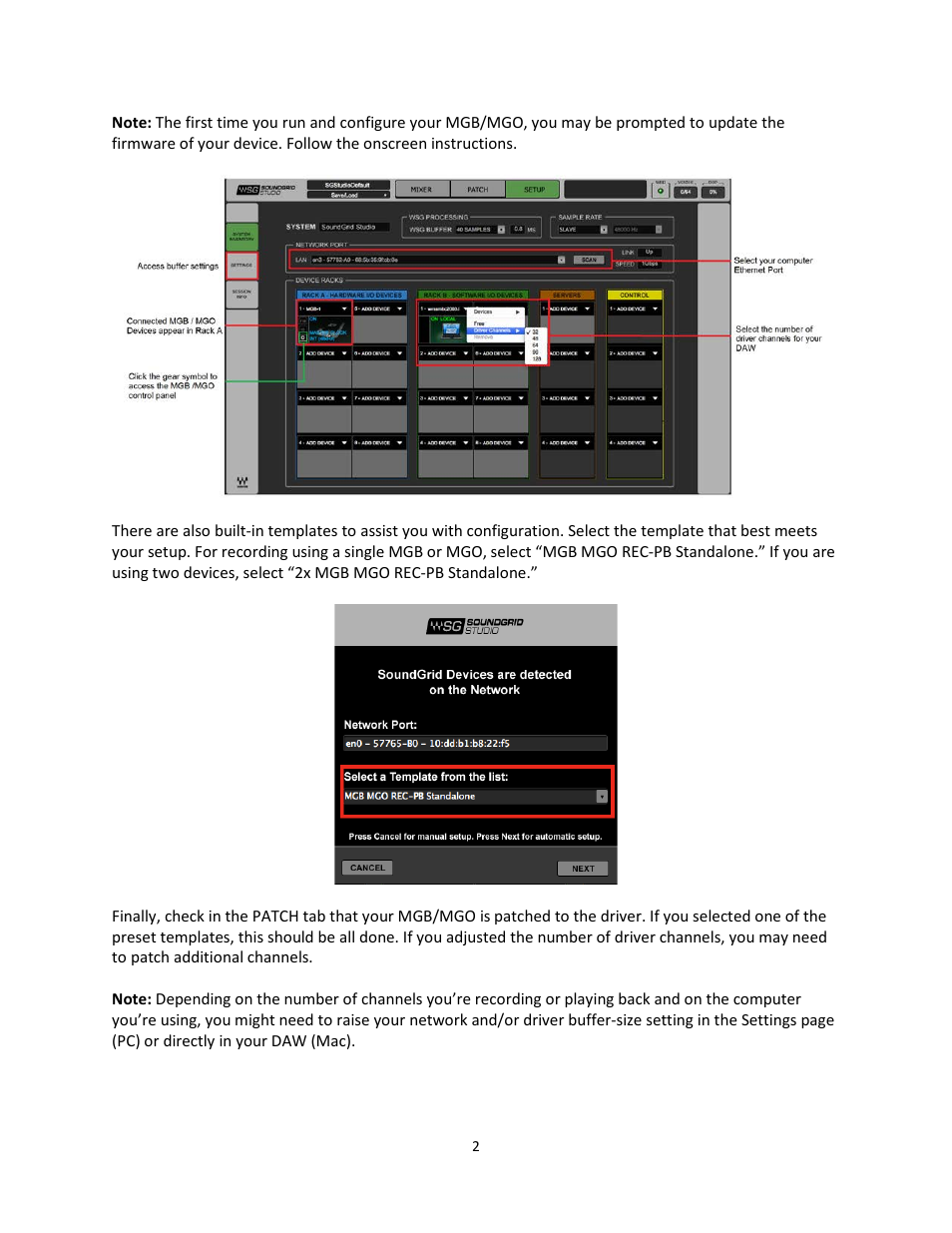 DiGiCo DiGiGrid MGB/MGO User Manual | Page 2 / 3