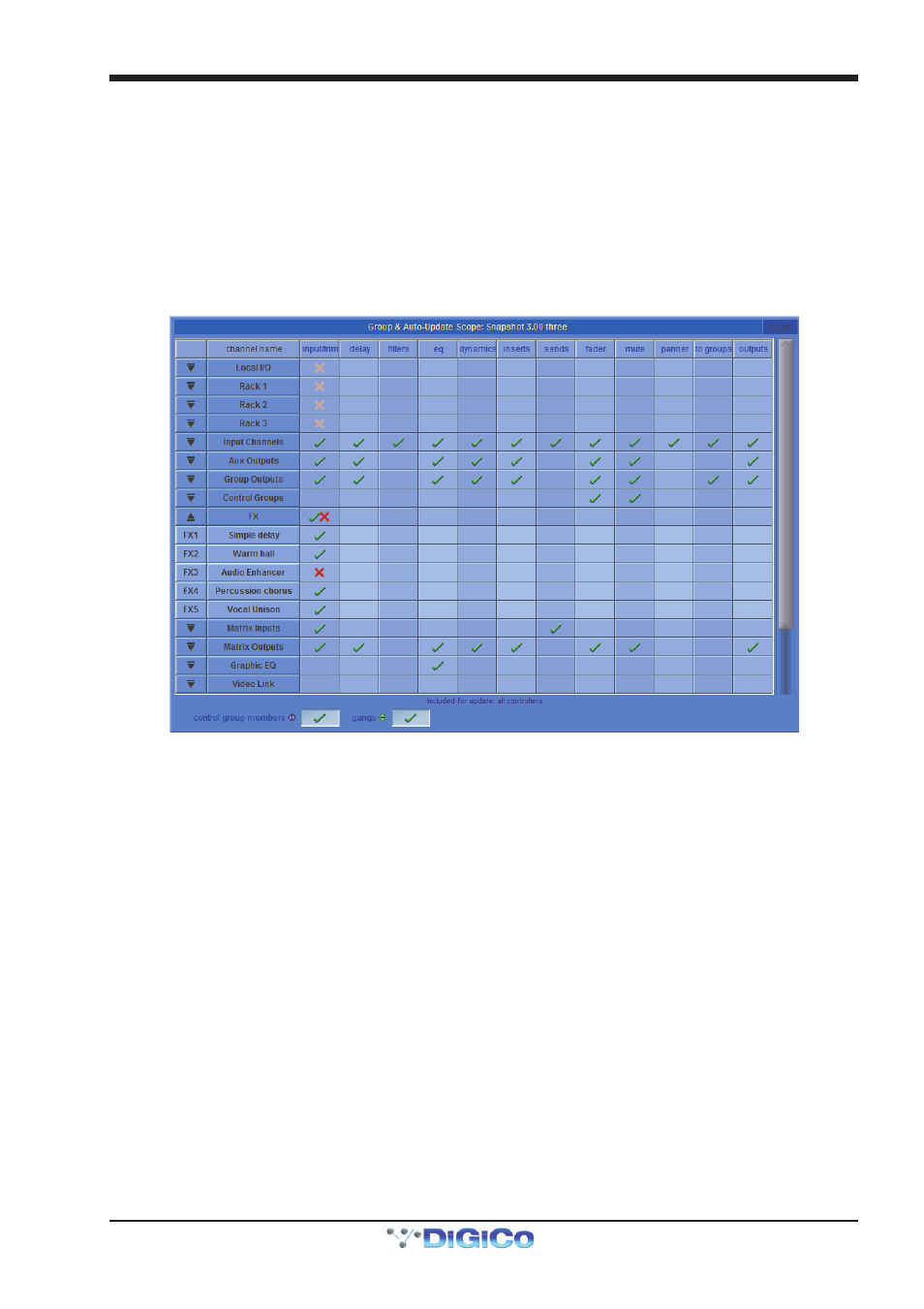 Chapter 2 - the master screen | DiGiCo SD Series User Manual | Page 53 / 116