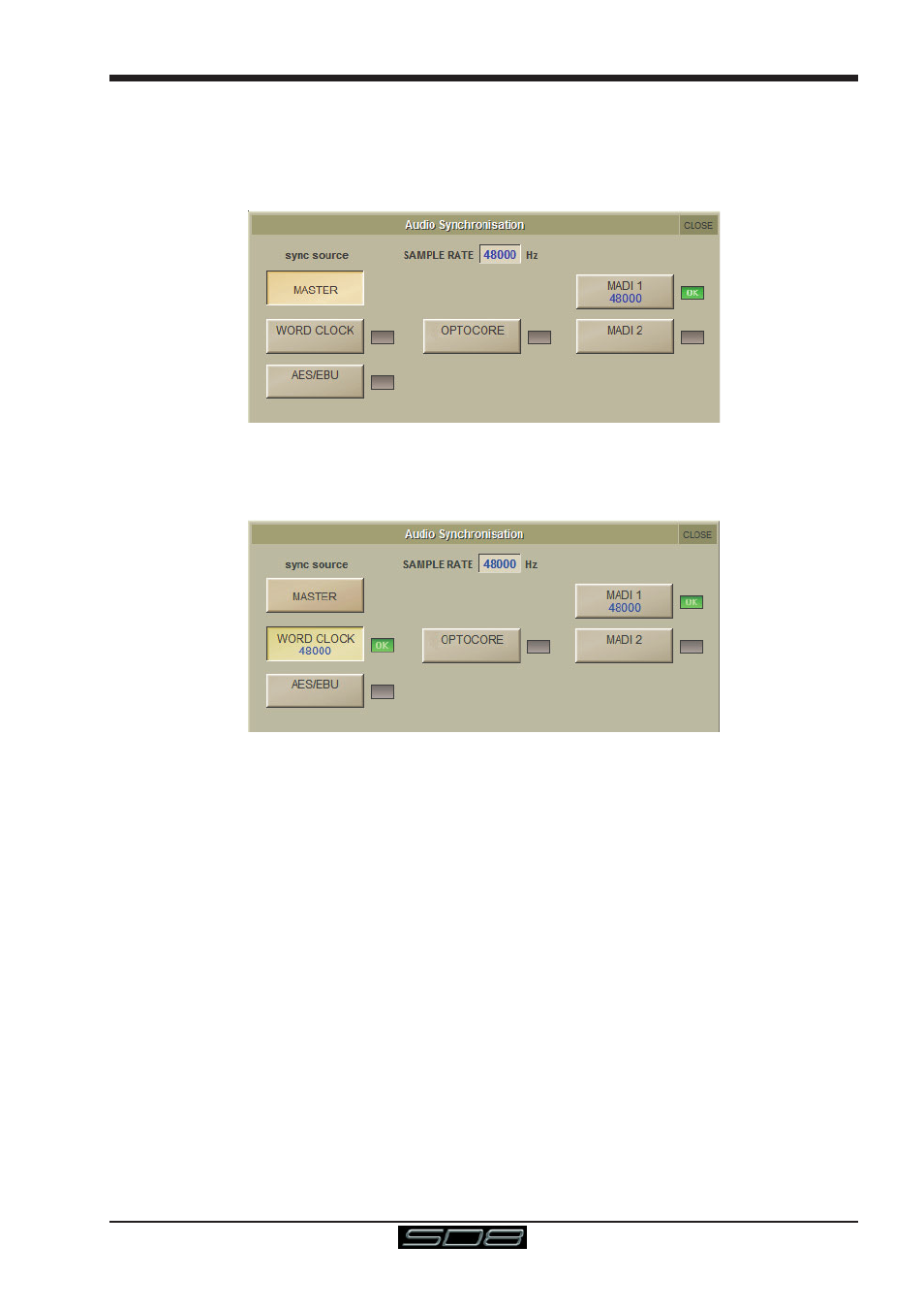 7 audio sync, 7 audio sync -15, Sd8 - getting started | DiGiCo SD8 User Manual | Page 19 / 27