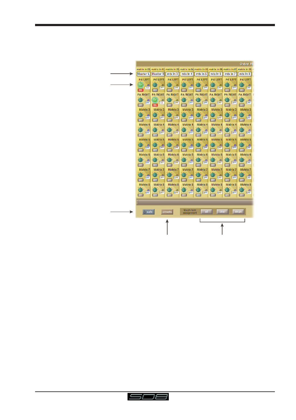 10 the matrix, 10 the matrix -21, Sd8 - getting started | DiGiCo SD8 User Manual | Page 25 / 27