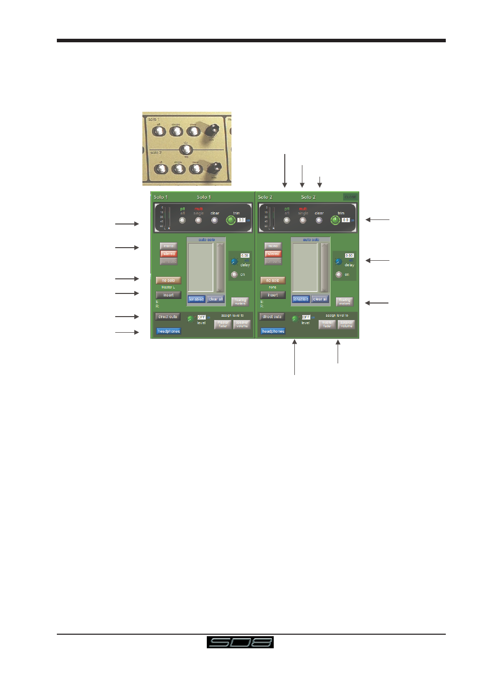 12 solo setup, 12 solo setup -23, Sd8 - getting started | DiGiCo SD8 User Manual | Page 27 / 27