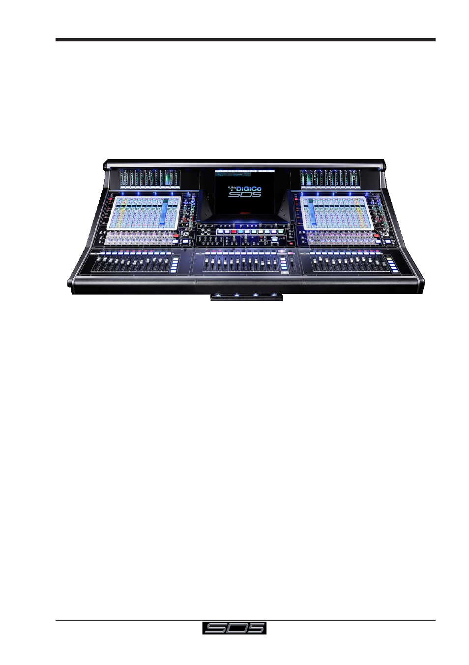 1 the console, 2 manual overview, 1 the console -1 | 2 manual overview -1, Sd5 - getting started | DiGiCo SD5 User Manual | Page 5 / 27