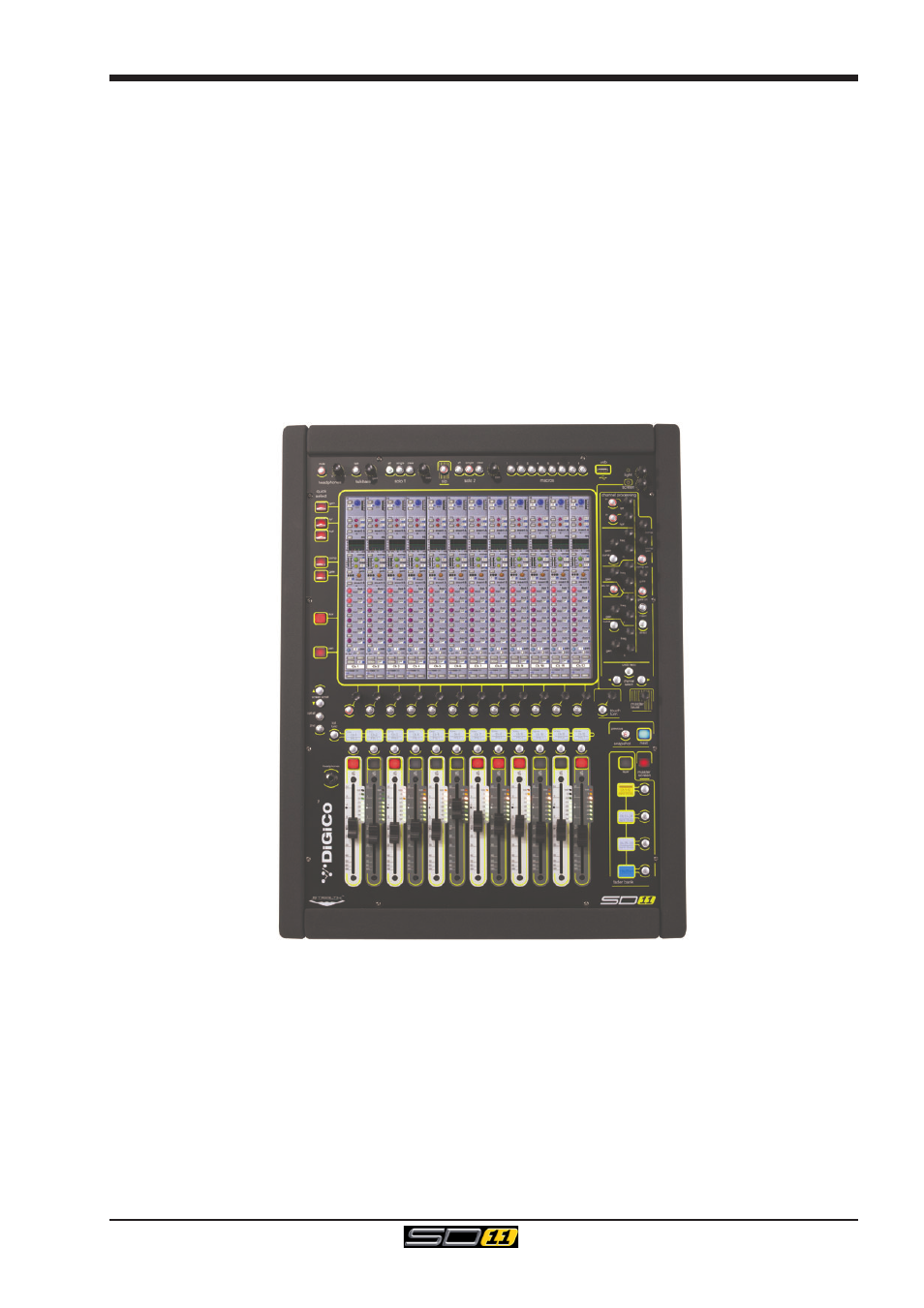 1 introduction, 2 manual overview, 1 introduction -1 | 2 manual overview -1, 3 before you start -2, Sd11 - getting started | DiGiCo SD11 User Manual | Page 6 / 25