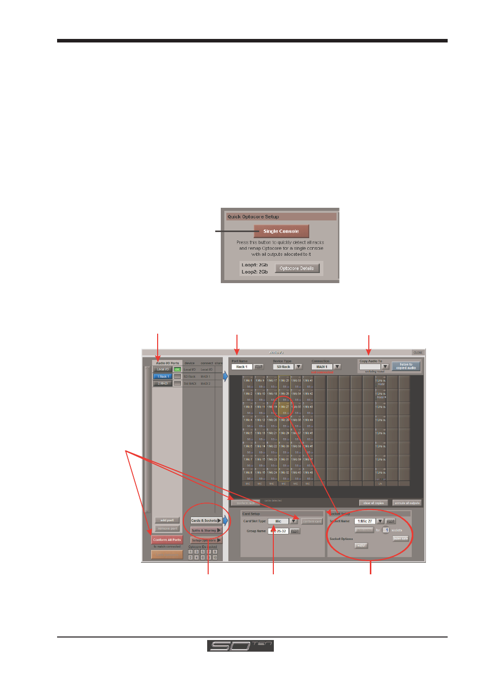 3 opto v220 (digiracks) and opto v221 (sd racks), 4 single sd console system, 5 rack connections | 4 single sd console system -9, 5 rack connections -9, Sd10 - getting started | DiGiCo SD10 User Manual | Page 12 / 25