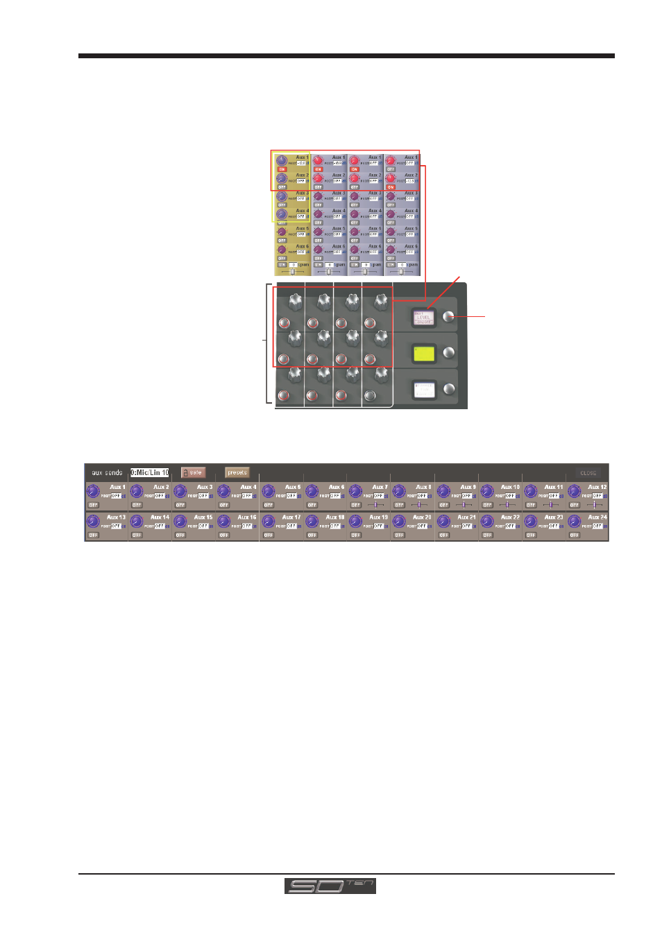 3 auxiliaries, 3 auxiliaries -19, Sd10 - getting started | DiGiCo SD10 User Manual | Page 22 / 25