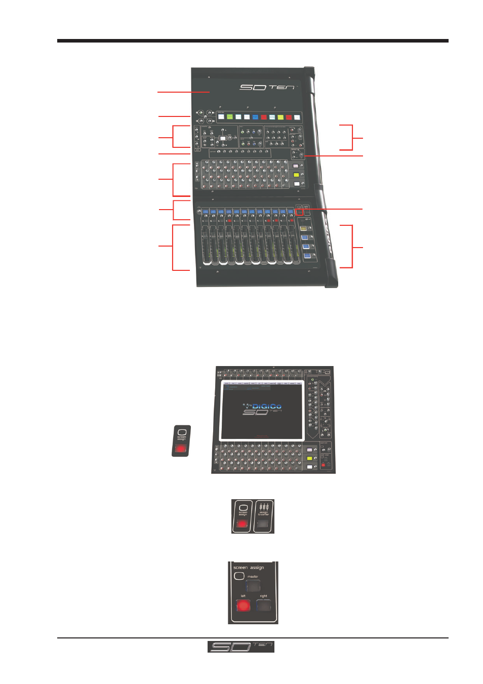 2 screen assignment, 2 screen assignment -3, Sd10 - getting started | DiGiCo SD10 User Manual | Page 6 / 25