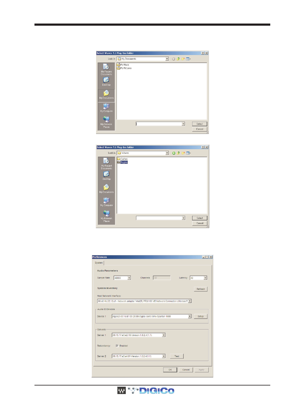 2 set preferences and waves i/o, 2 set preferences and waves i/o -7, Digico waves operation | DiGiCo Waves MultiRack SoundGrid User Manual | Page 7 / 36
