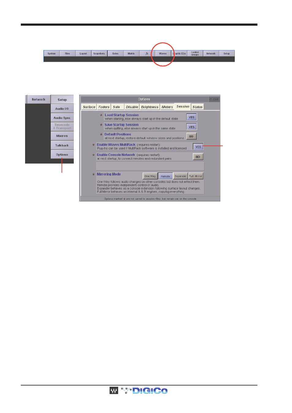 Digico waves operation | DiGiCo Waves MultiRack SoundGrid User Manual | Page 8 / 36