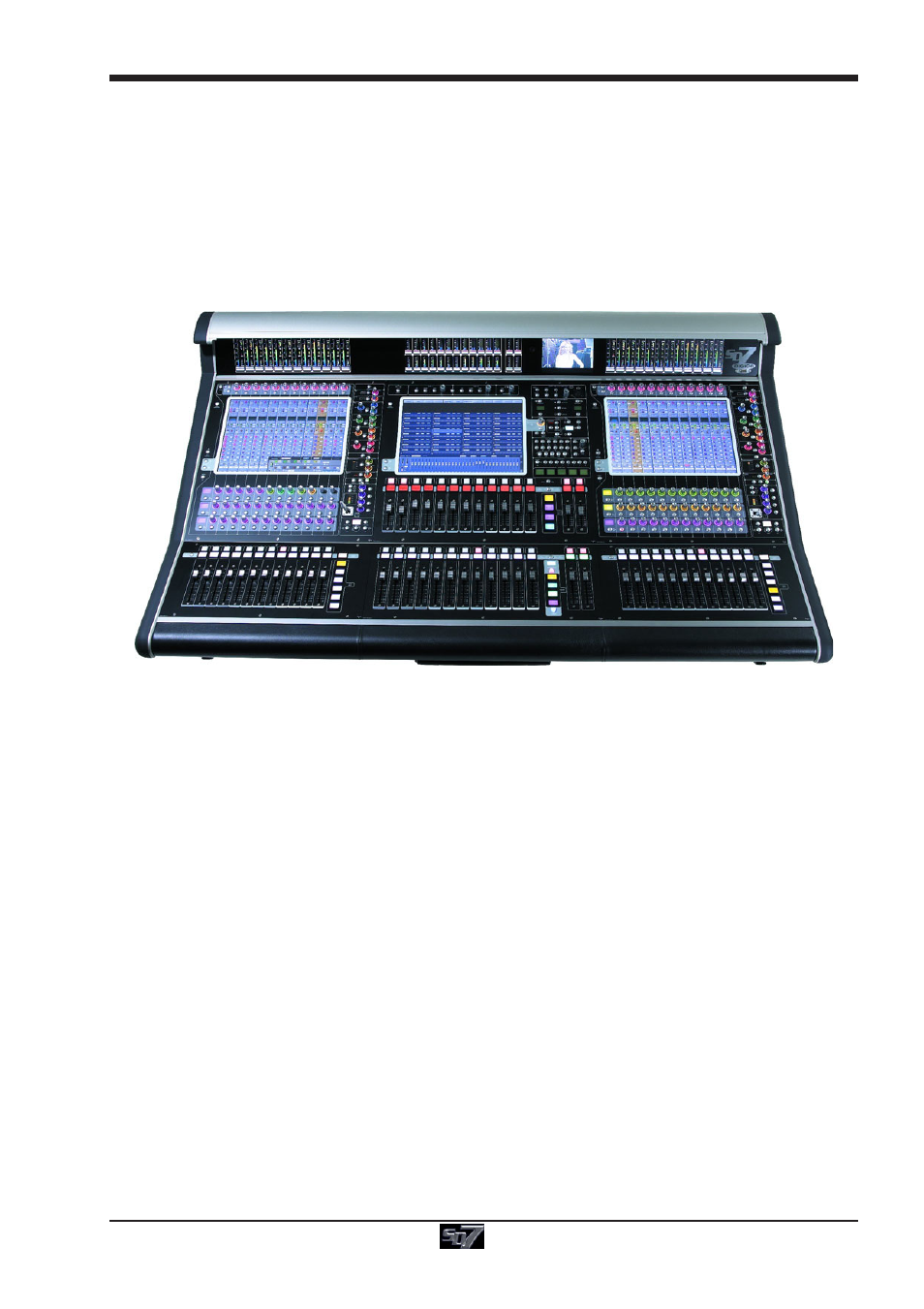 1 the console, 2 manual overview, 1 the console -1 | 2 manual overview -1, Sd7 - getting started | DiGiCo SD7 User Manual | Page 5 / 30