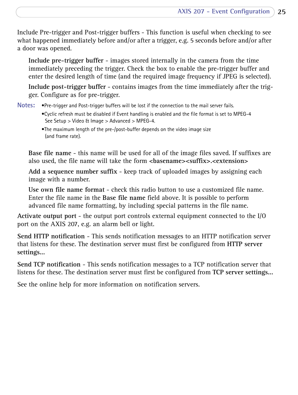 Axis Communications 207 User Manual | Page 25 / 54