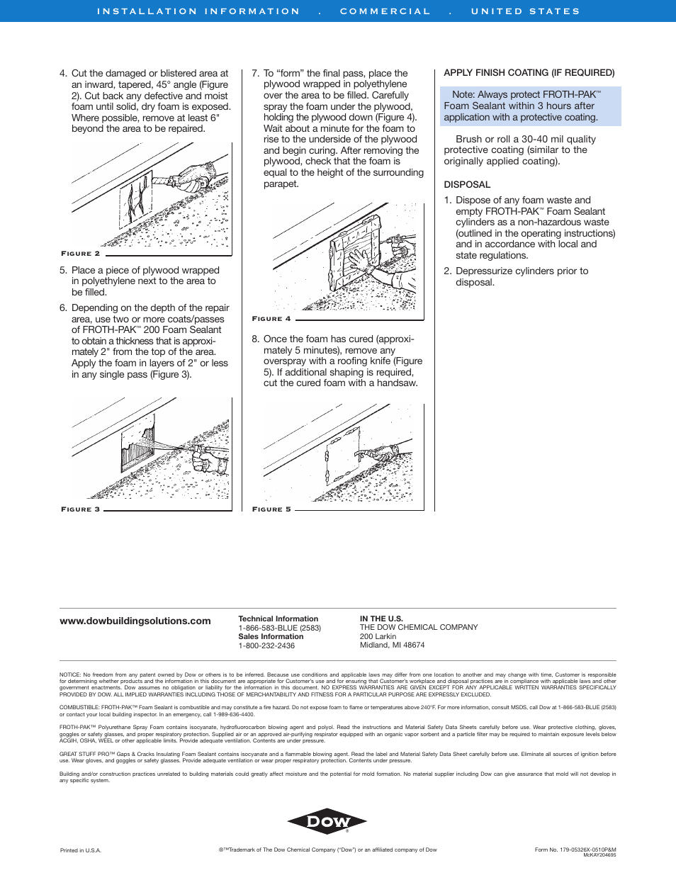 Dow Perimeter Sealing/SPF Roof Repair User Manual | Page 2 / 2