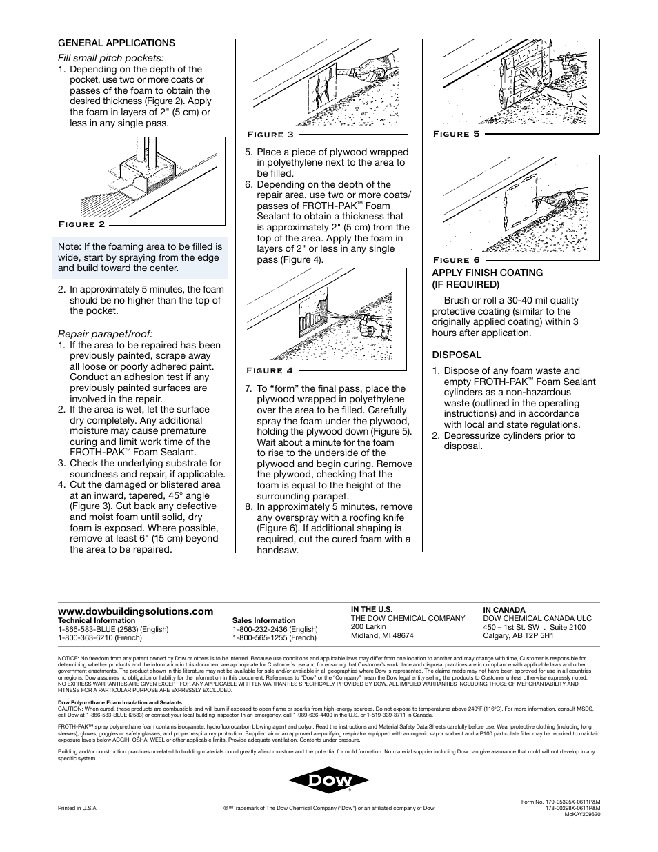 Dow FROTH-PAK User Manual | Page 2 / 2