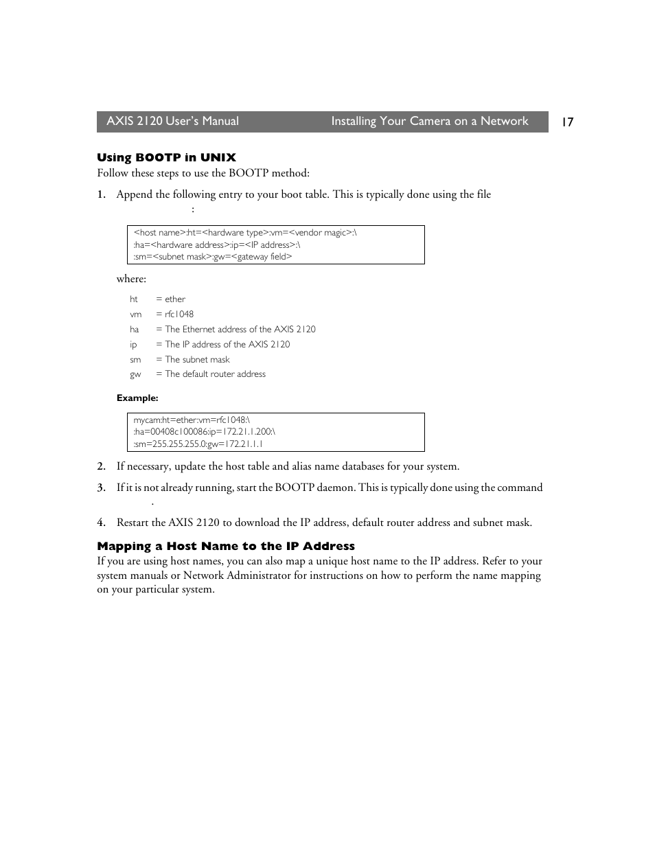 Axis Communications 2120 User Manual | Page 17 / 68