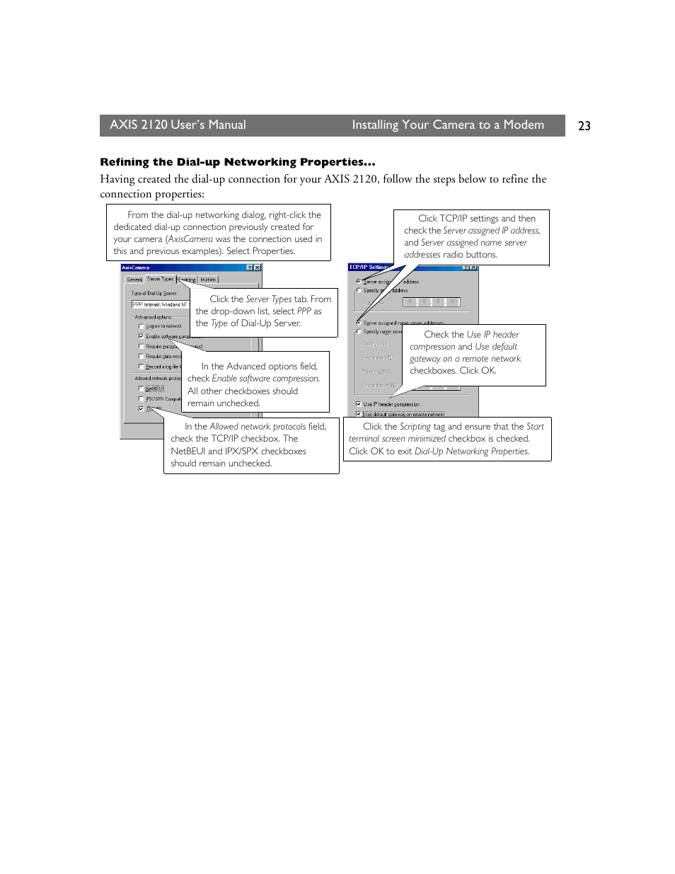 Axis Communications 2120 User Manual | Page 23 / 68