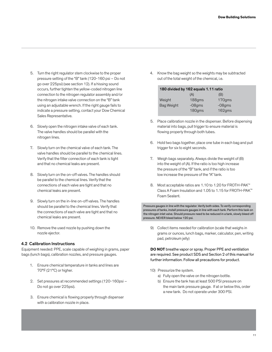 Dow FROTH-PAK Refill Systems User Manual | Page 19 / 36