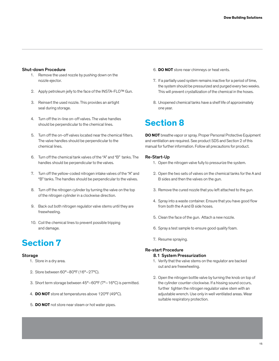 Dow FROTH-PAK Refill Systems User Manual | Page 23 / 36