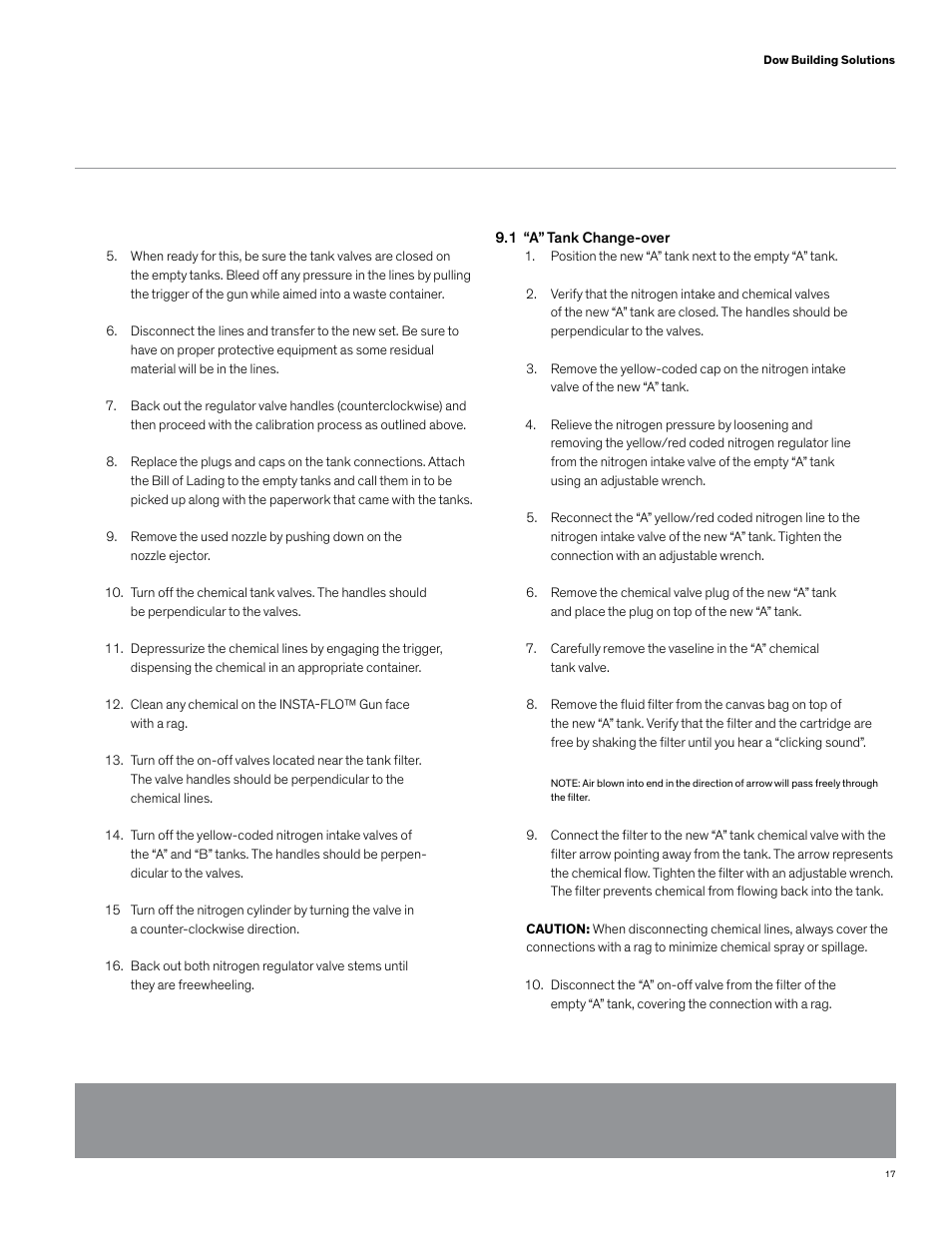 Dow FROTH-PAK Refill Systems User Manual | Page 25 / 36