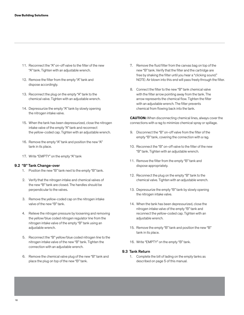 Dow FROTH-PAK Refill Systems User Manual | Page 26 / 36