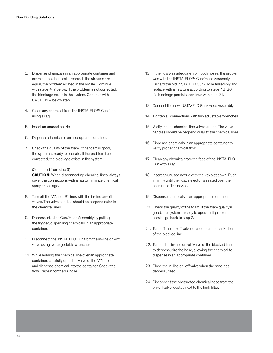 Dow FROTH-PAK Refill Systems User Manual | Page 28 / 36