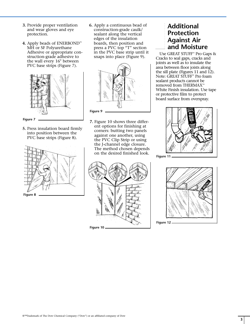 Additional protection against air and moisture | Dow THERMAX™ Exposed Basement Applications User Manual | Page 3 / 4