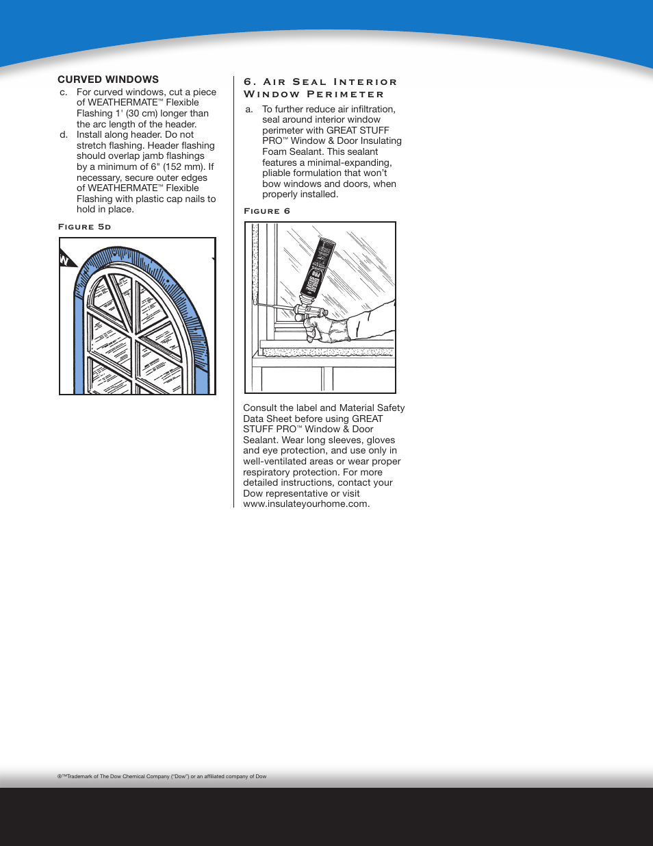 Air seal interior window perimeter | Dow WEATHERMATE™ SILL PAN User Manual | Page 3 / 4