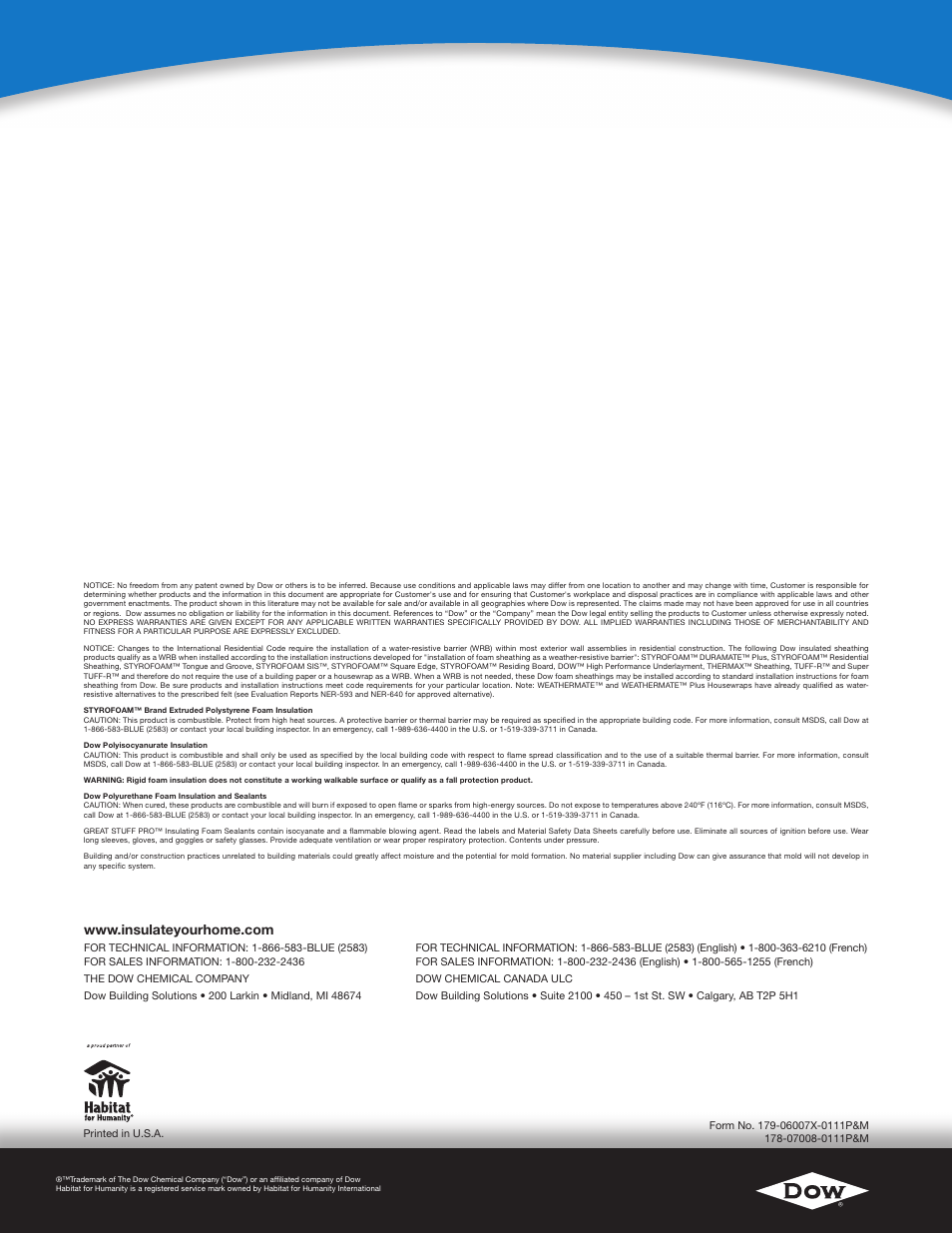 Dow WEATHERMATE™ SILL PAN User Manual | Page 4 / 4