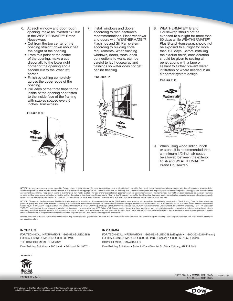 Dow WEATHERMATE™ Brand Housewraps User Manual | Page 2 / 2