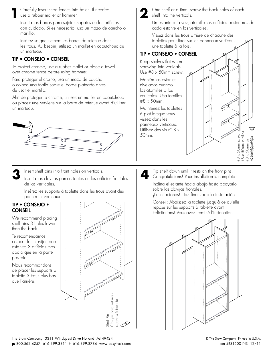 Easy Track RS1600 User Manual | Page 2 / 2