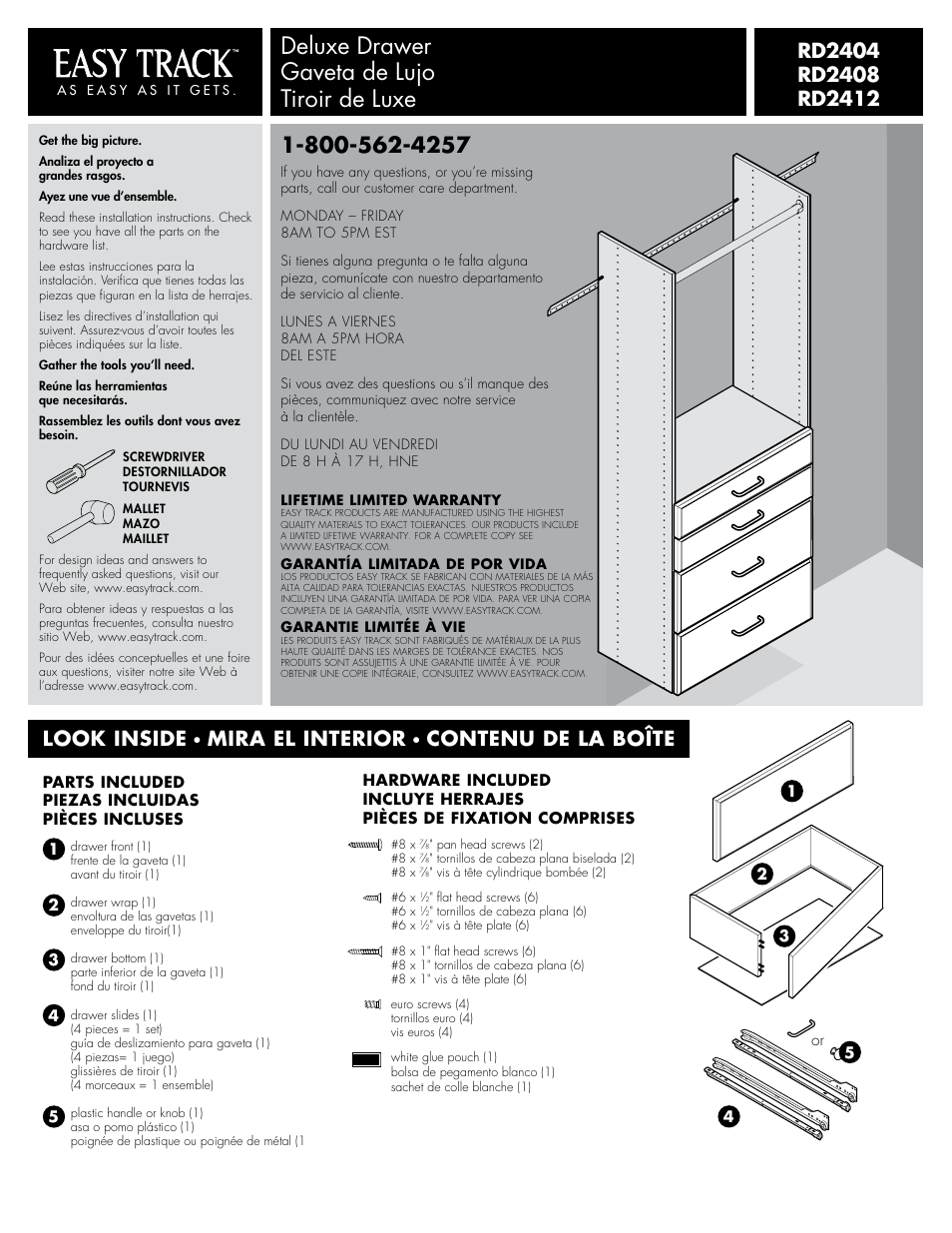 Easy Track RD2404 User Manual | 4 pages