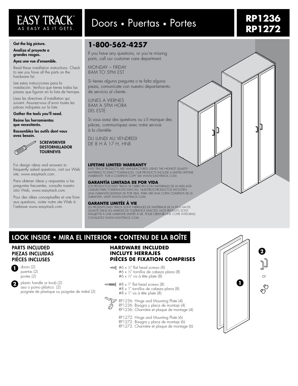 Easy Track RP1236 User Manual | 4 pages