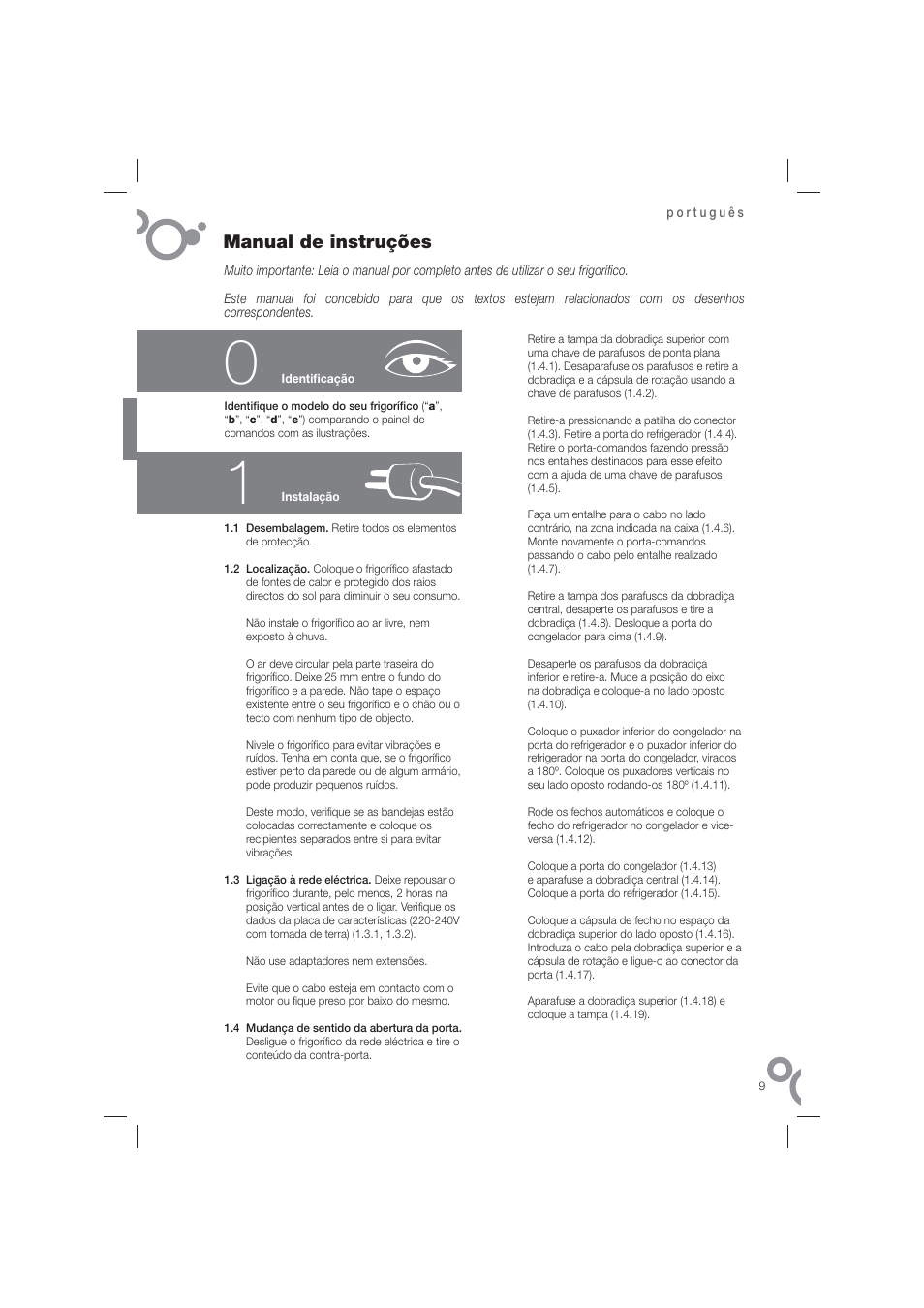 Manual de instruções | Fagor FFJ6825N User Manual | Page 11 / 58