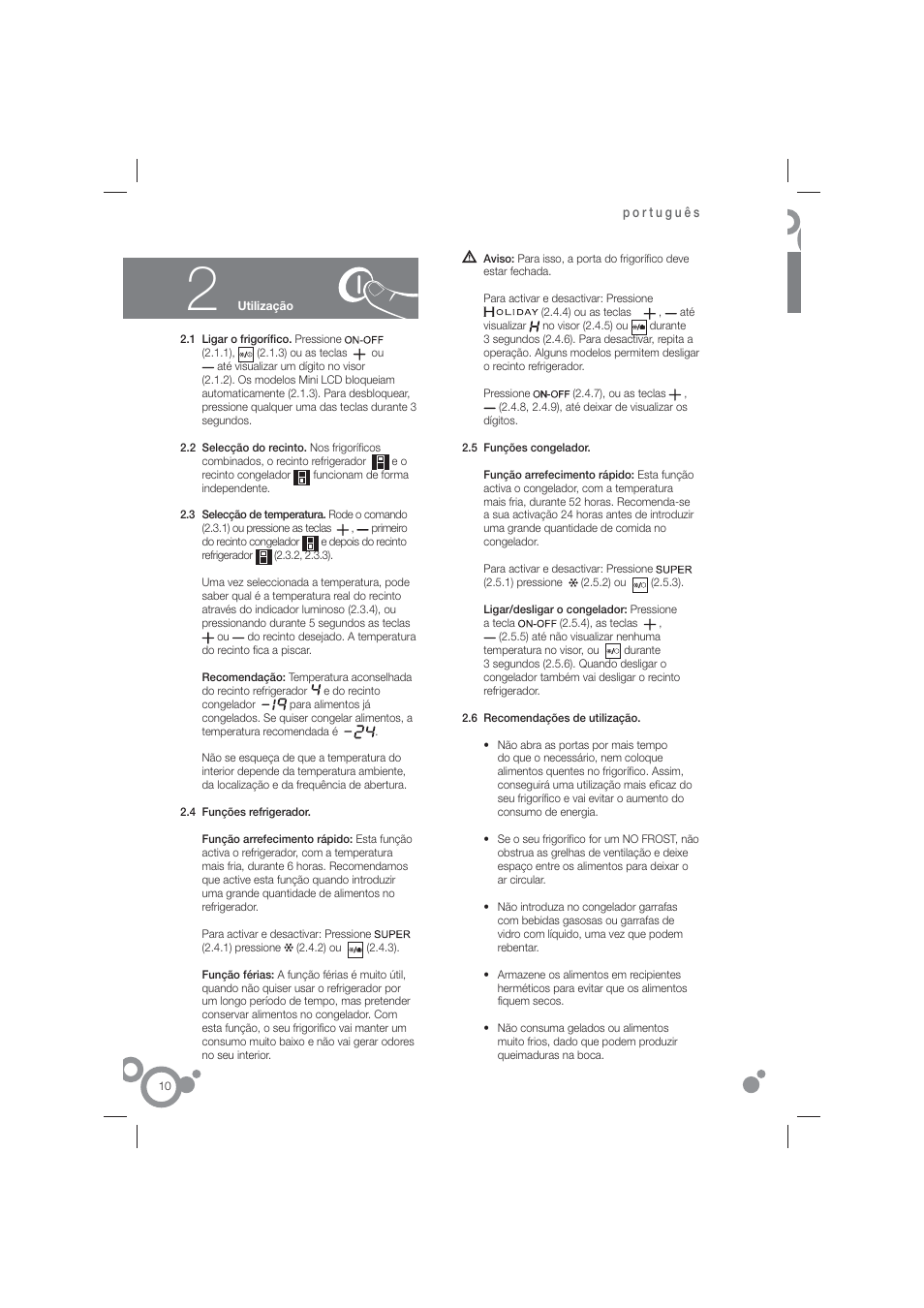 Fagor FFJ6825N User Manual | Page 12 / 58