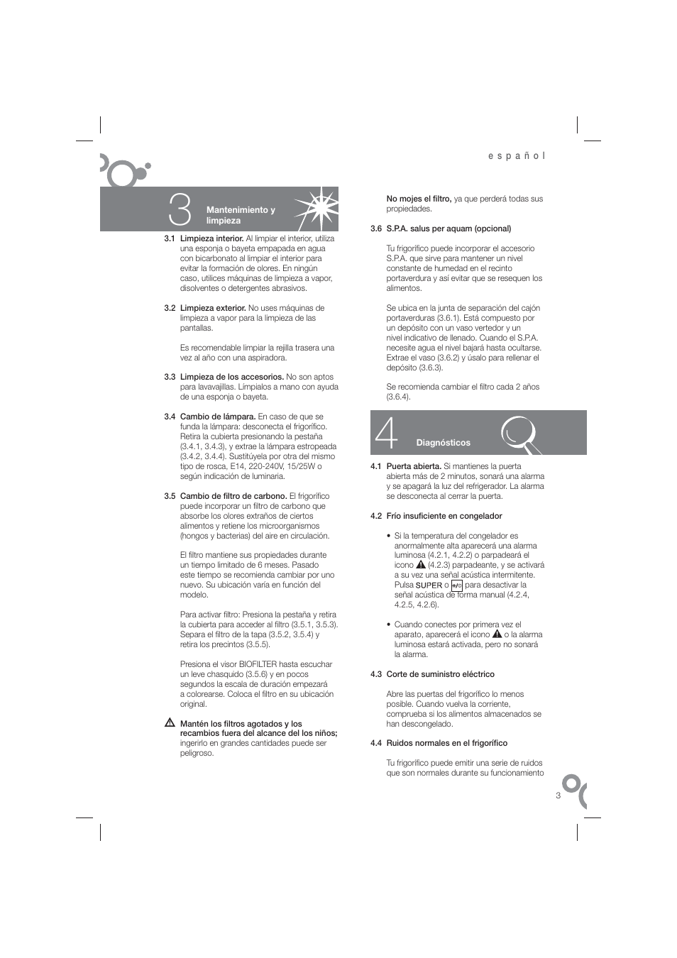 Fagor FFJ6825N User Manual | Page 5 / 58