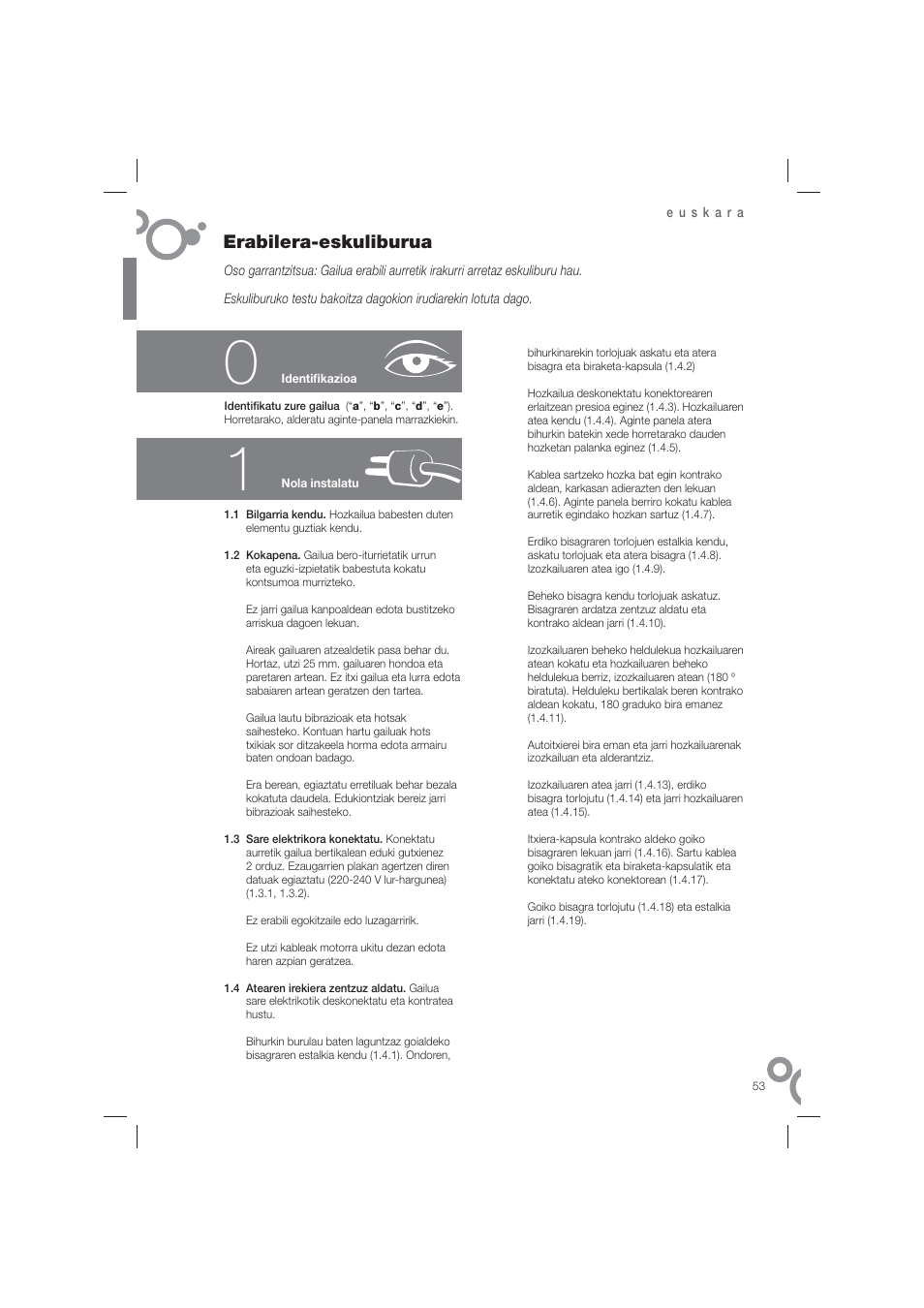 Erabilera-eskuliburua | Fagor FFJ6825N User Manual | Page 55 / 58