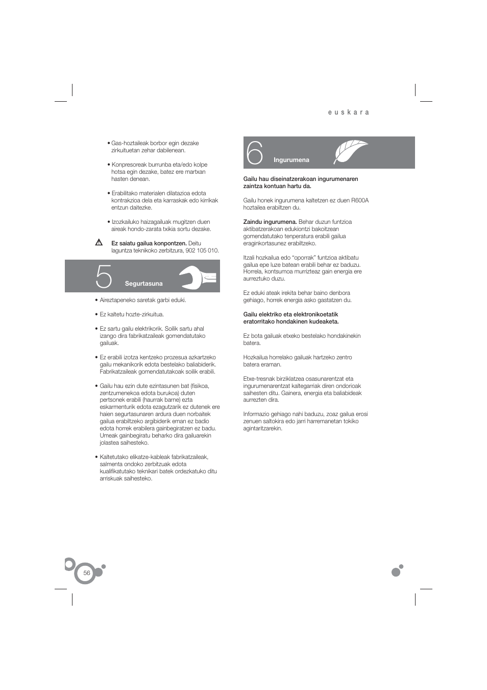 Fagor FFJ6825N User Manual | Page 58 / 58