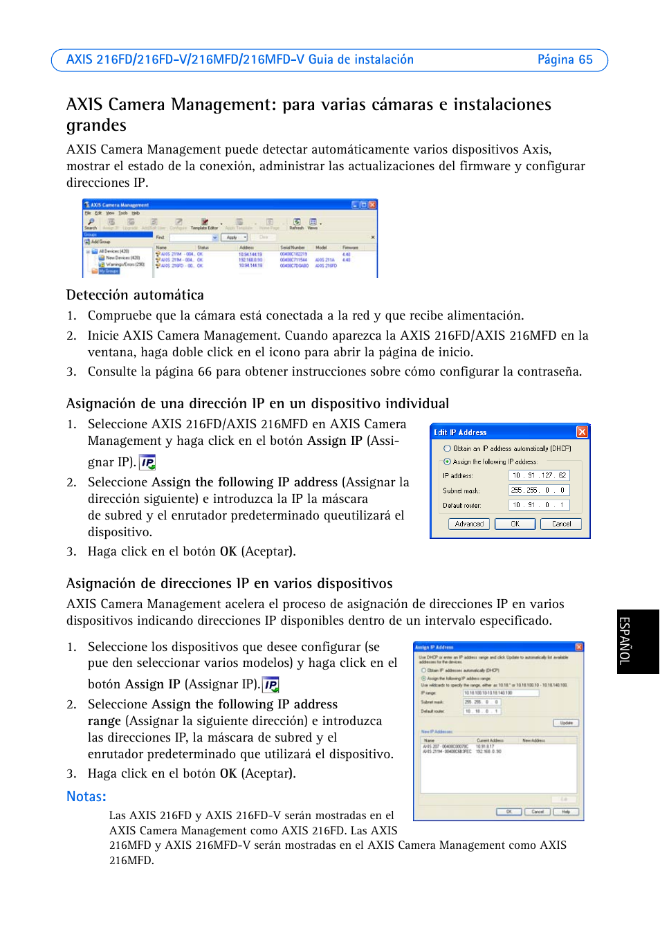 Axis Communications AXIS 18613 User Manual | Page 65 / 74