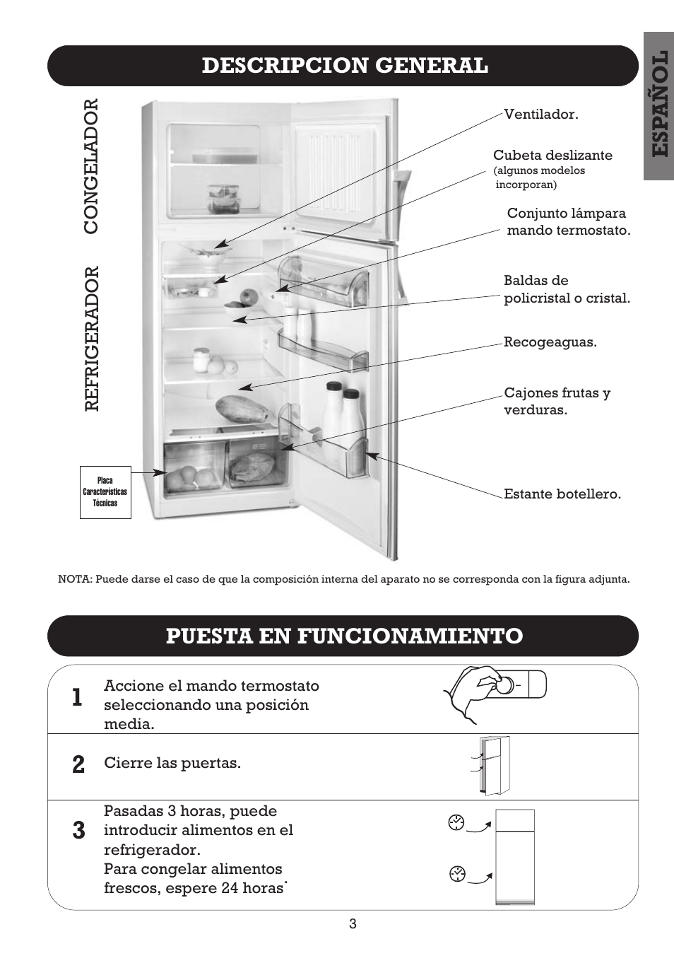 Refrigerador congelador | Fagor FFJ2667 User Manual | Page 5 / 88