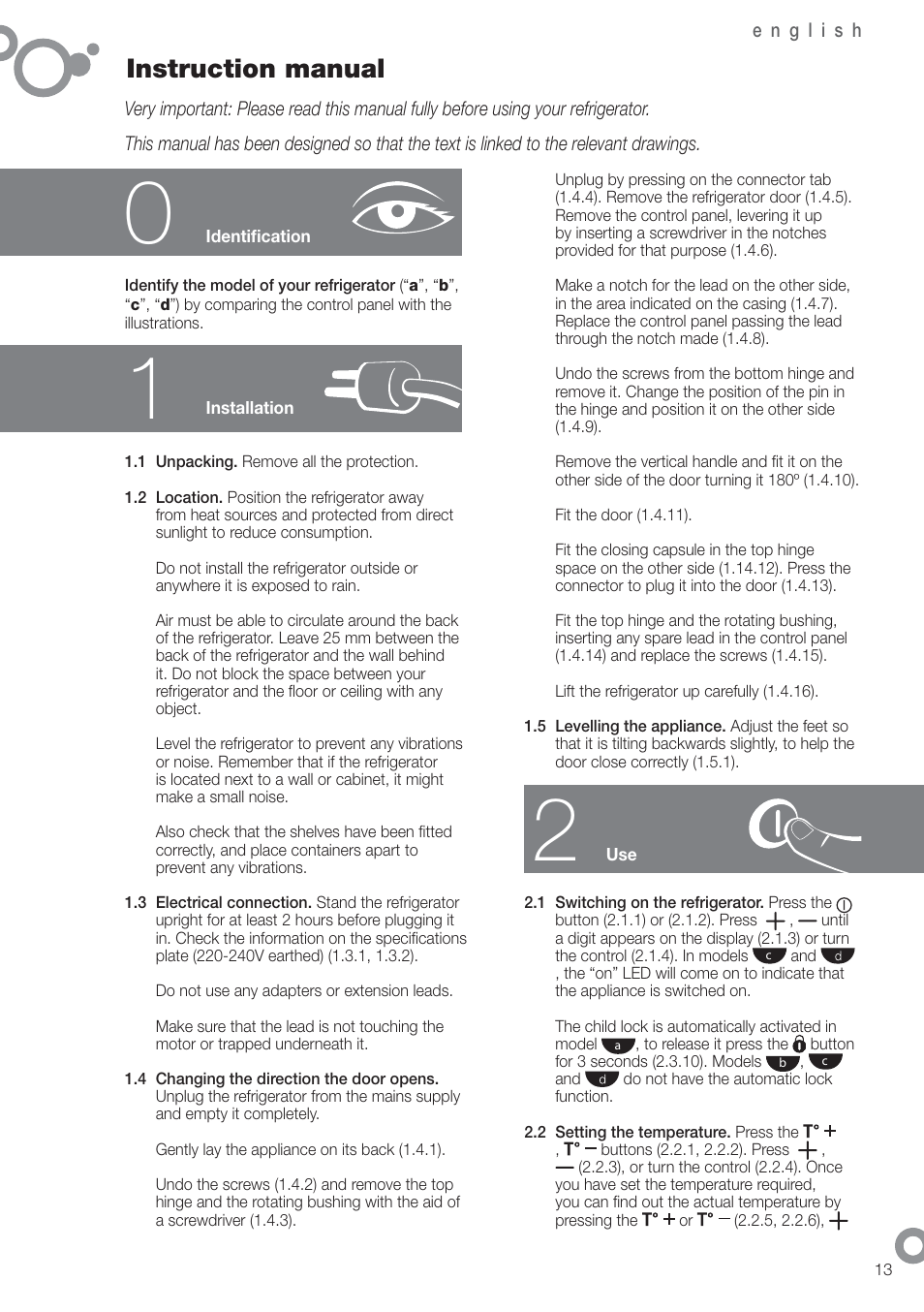 Instruction manual | Fagor FFK1700X User Manual | Page 15 / 62