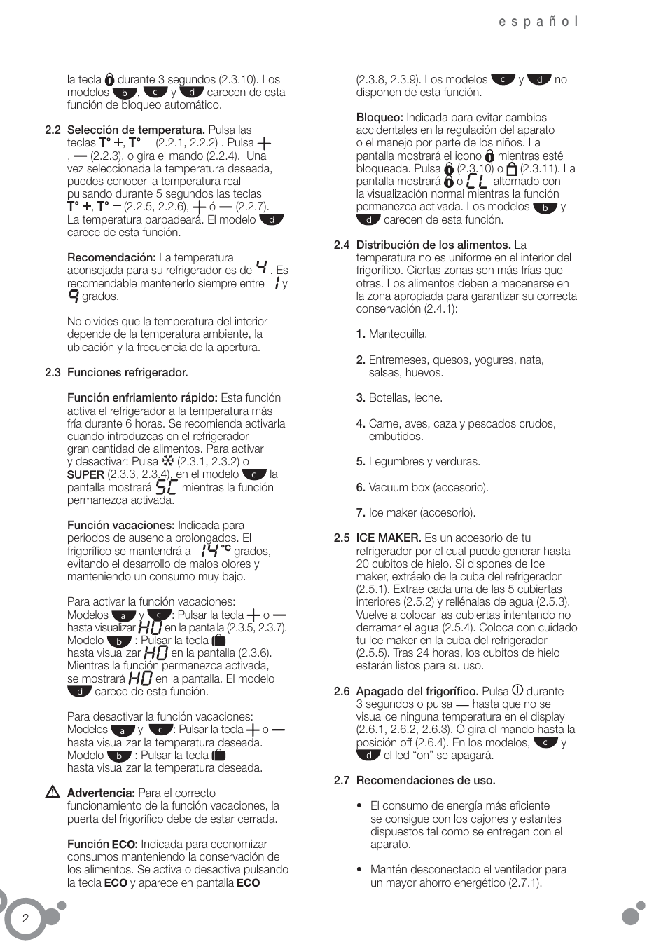 Fagor FFK1700X User Manual | Page 4 / 62